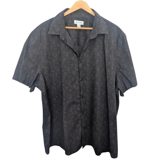 Calvin Klein Black Casual Button Down Shirt - Picture 2 of 7